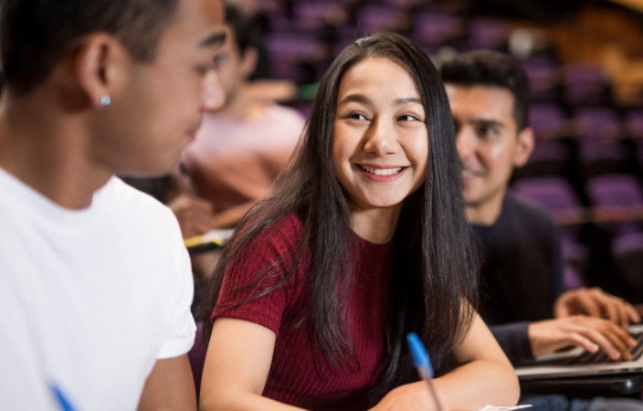 Students in class