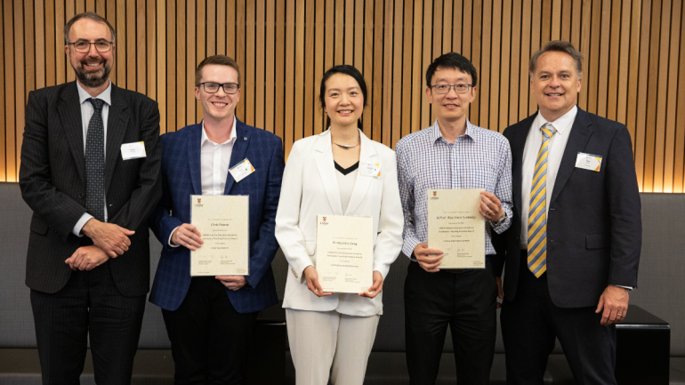 A few 2022 ETP Award winners with Merlin Crossley and Peter Heslin