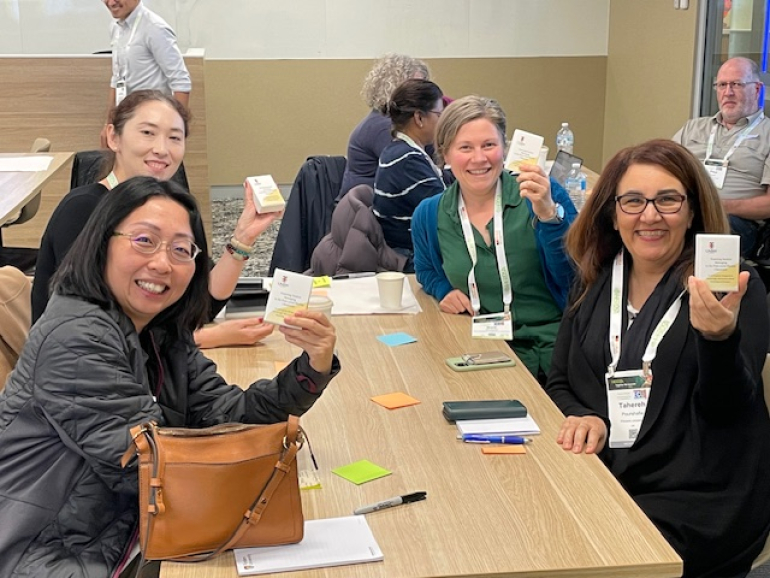 Participants of the Fostering Student Belonging card game pre-conference workshop at the 2024 annual conference of the Higher Education Research and Development Society of Australasia (HERDSA)